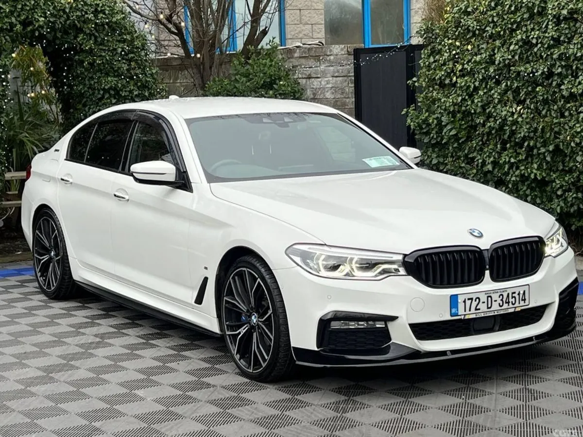 BMW 5-Series Saloon, Petrol Plug-in Hybrid, 2017, White