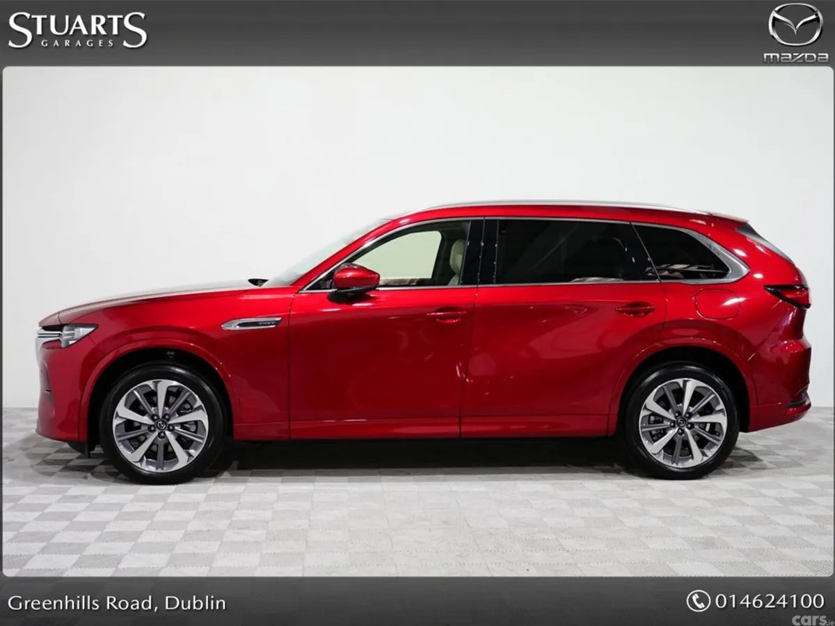 Mazda CX-80 SUV, Petrol Plug-in Hybrid, 2026, Red