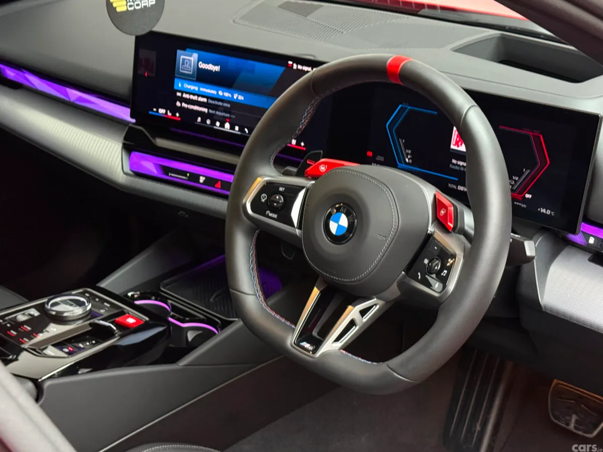 BMW M5 Saloon, Petrol Plug-in Hybrid, 2025, Red
