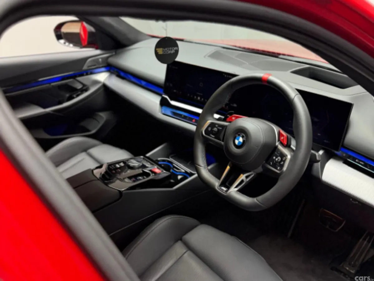 BMW M5 Saloon, Petrol Plug-in Hybrid, 2025, Red