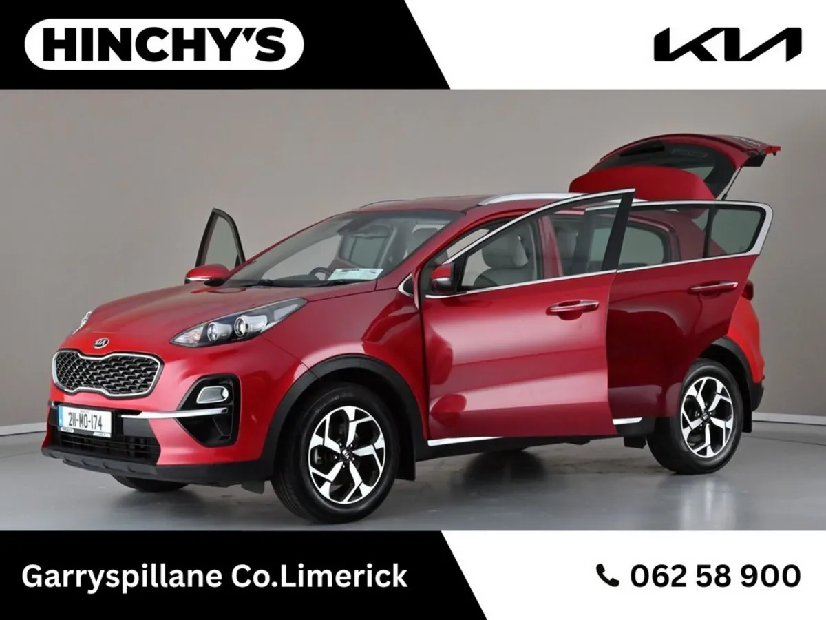 Kia Sportage SUV, Diesel Hybrid, 2021, Red