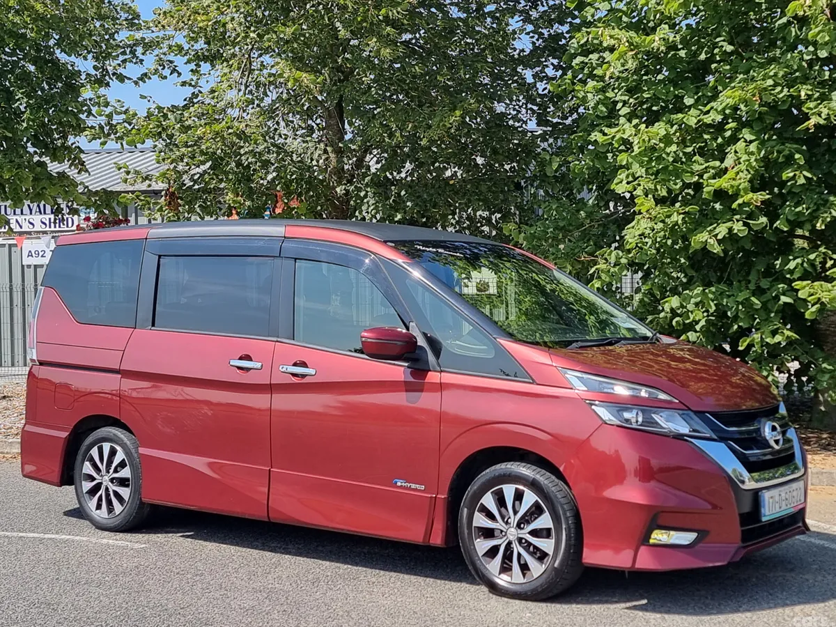 Nissan Serena MPV, Petrol Hybrid, 2017, Red