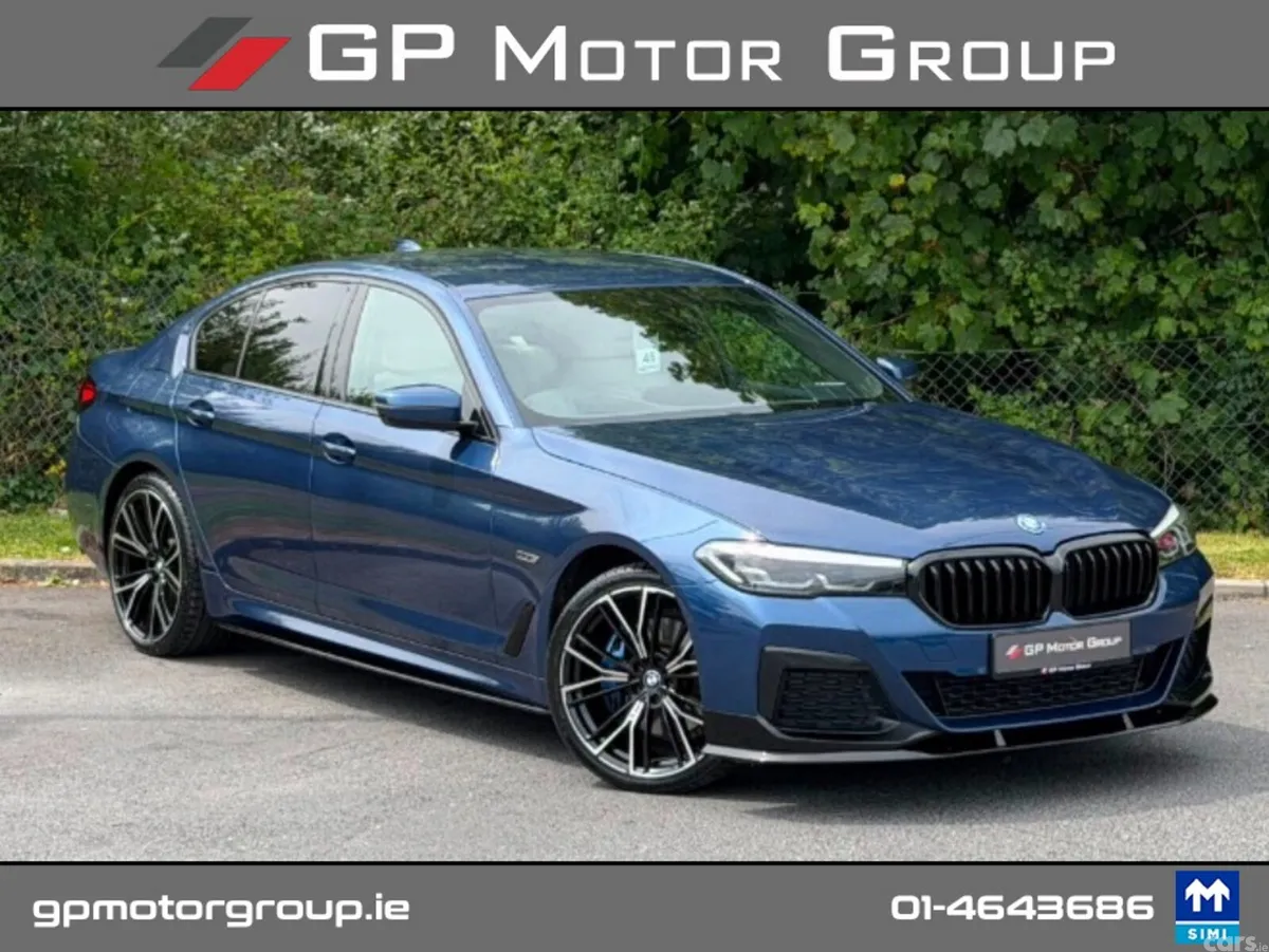 BMW 5-Series Saloon, Petrol Plug-in Hybrid, 2022, Blue