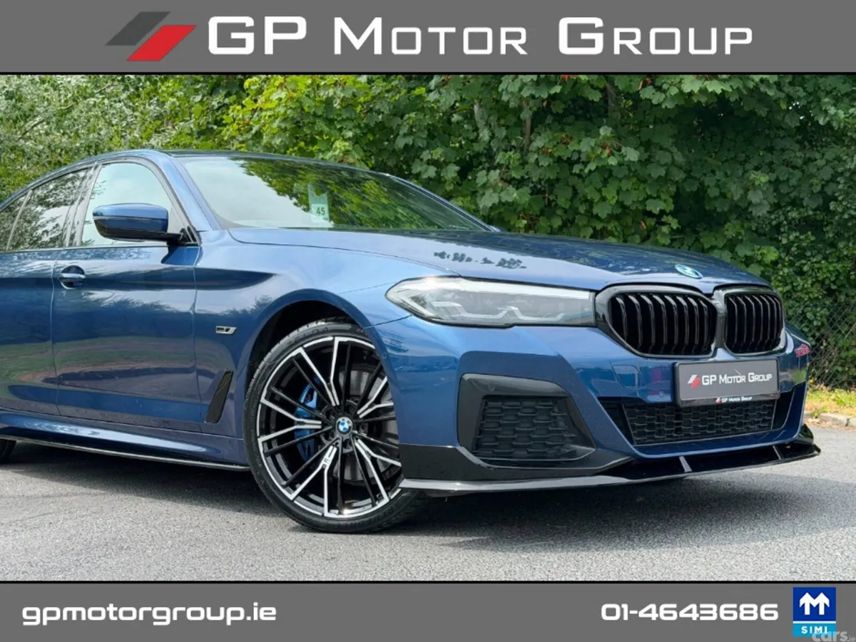 BMW 5-Series Saloon, Petrol Plug-in Hybrid, 2022, Blue