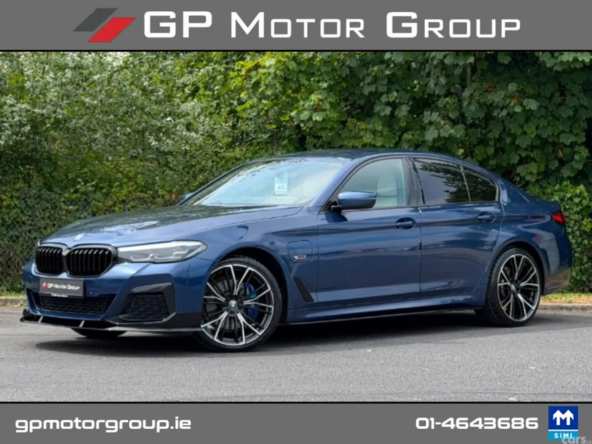 BMW 5-Series Saloon, Petrol Plug-in Hybrid, 2022, Blue