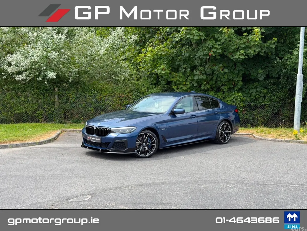 BMW 5-Series Saloon, Petrol Plug-in Hybrid, 2022, Blue