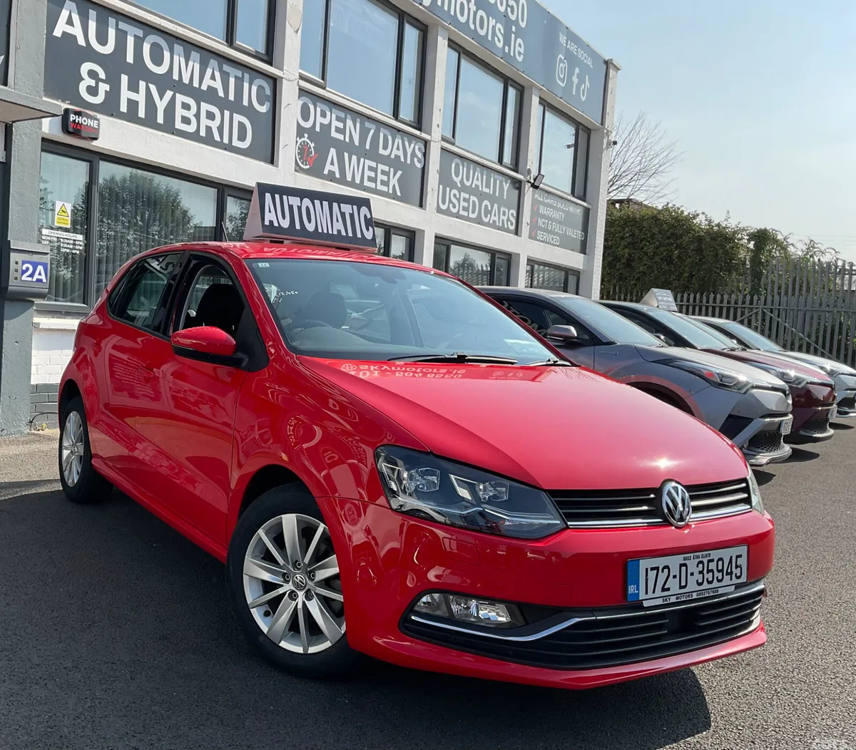 Volkswagen Polo Hatchback, Petrol, 2017, Red