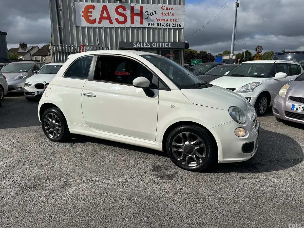 Fiat 500 Hatchback, Petrol, 2013, White