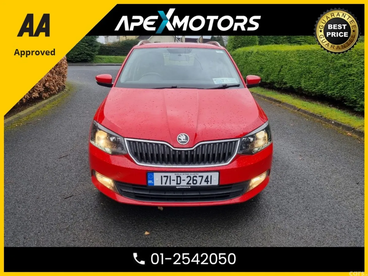 Skoda Fabia Estate, Petrol, 2017, Red