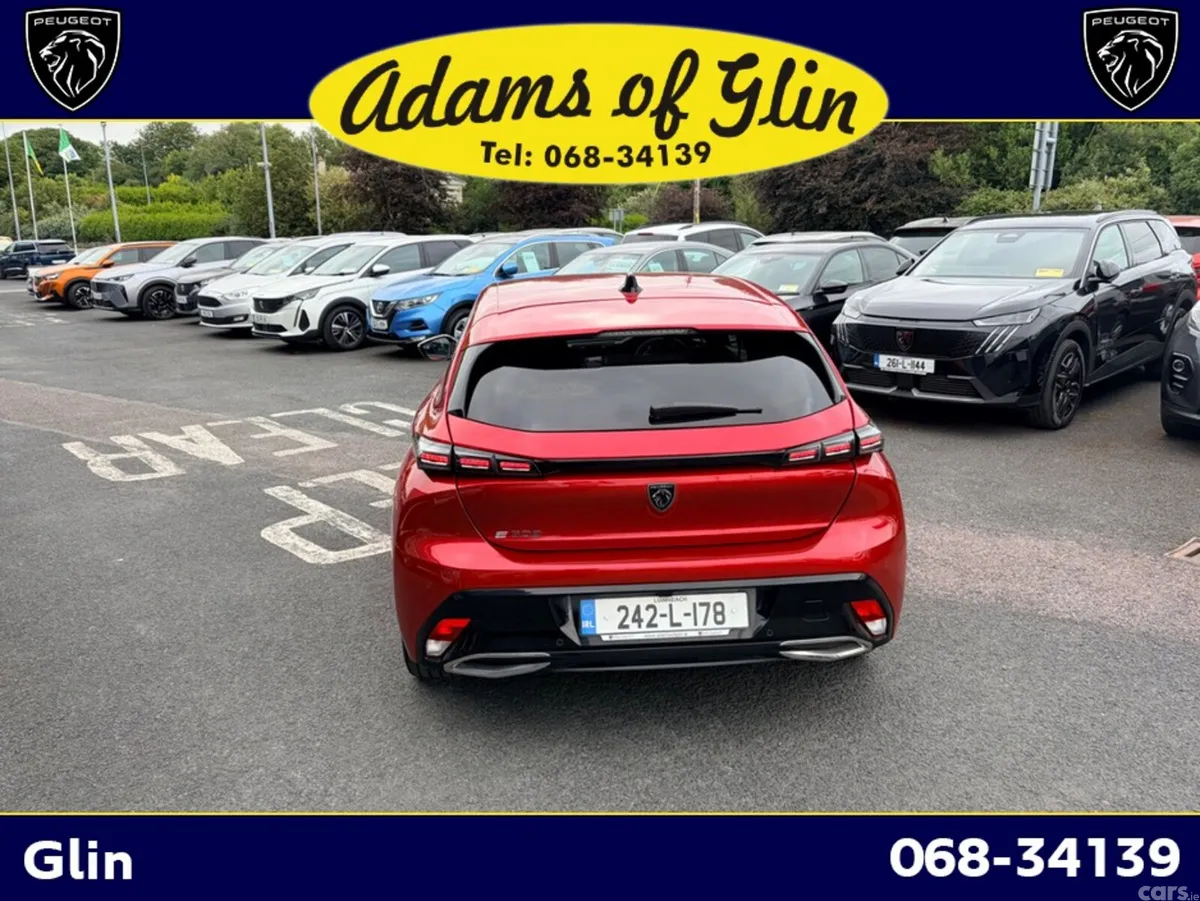Peugeot 308 Hatchback, Electric, 2024, Red