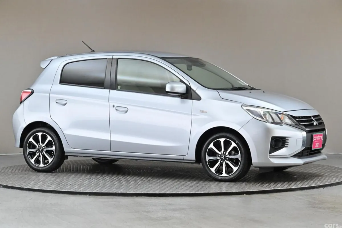 Mitsubishi Mirage Hatchback, Petrol Hybrid, 2021, Silver