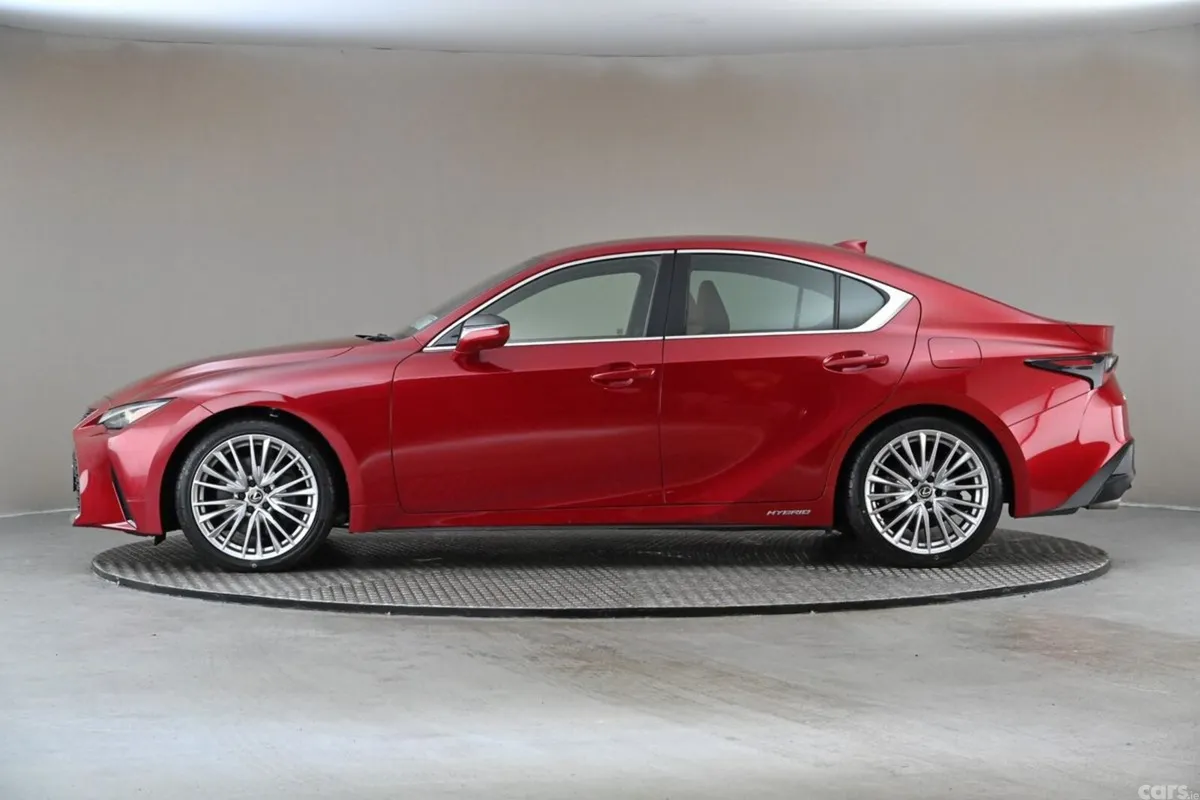 Lexus IS Saloon, Petrol Hybrid, 2021, Red