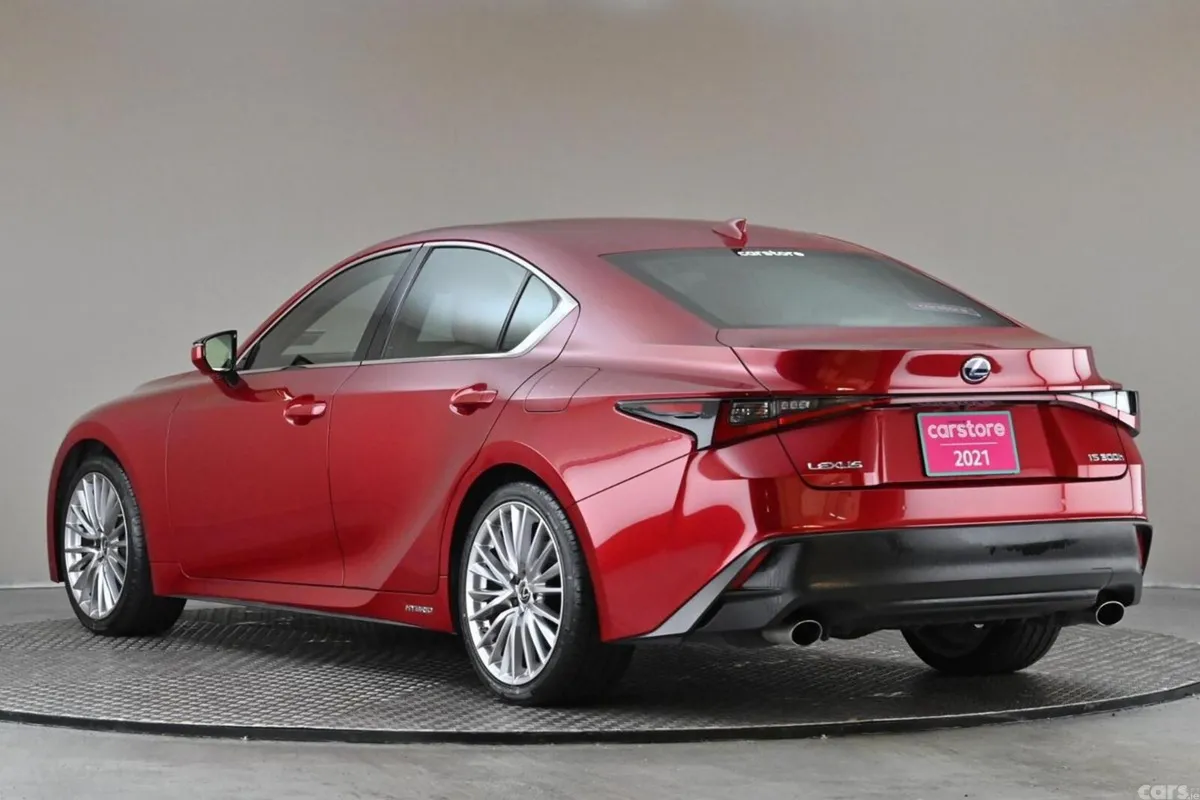 Lexus IS Saloon, Petrol Hybrid, 2021, Red