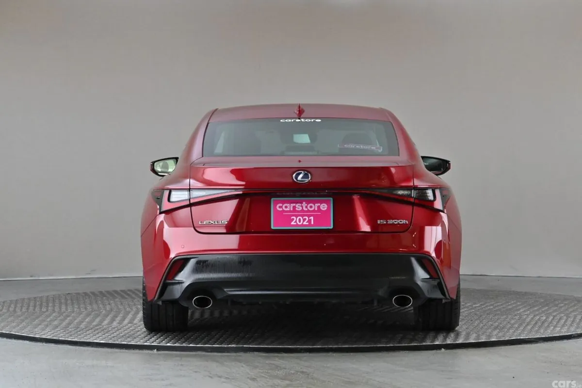 Lexus IS Saloon, Petrol Hybrid, 2021, Red