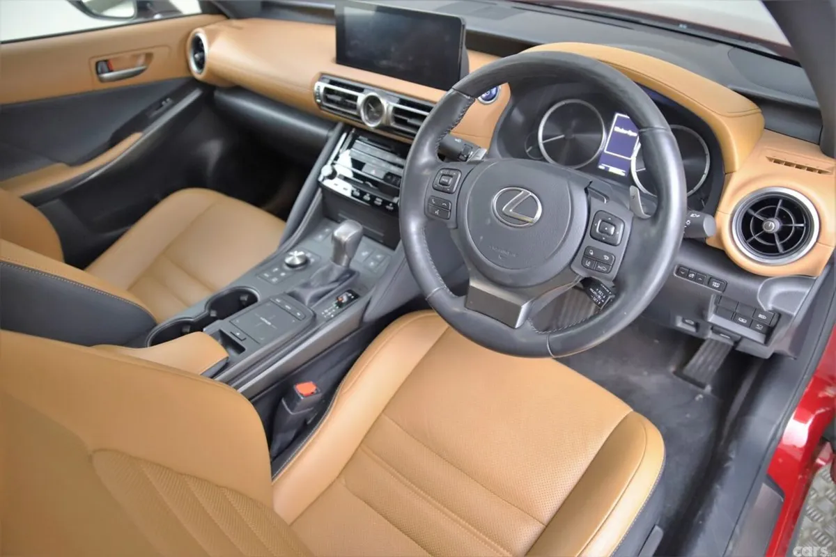 Lexus IS Saloon, Petrol Hybrid, 2021, Red