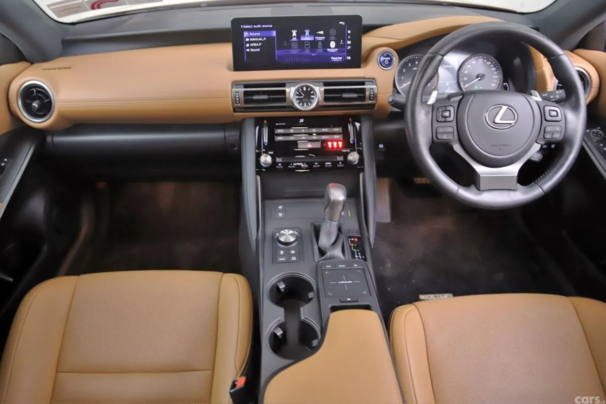Lexus IS Saloon, Petrol Hybrid, 2021, Red