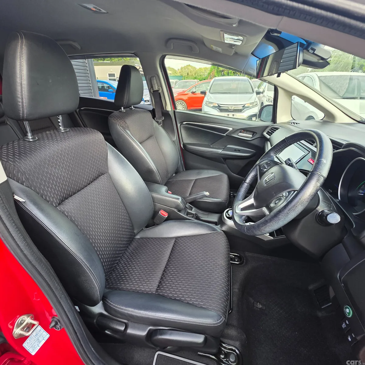 Honda Fit Hatchback, Petrol Hybrid, 2016, Red