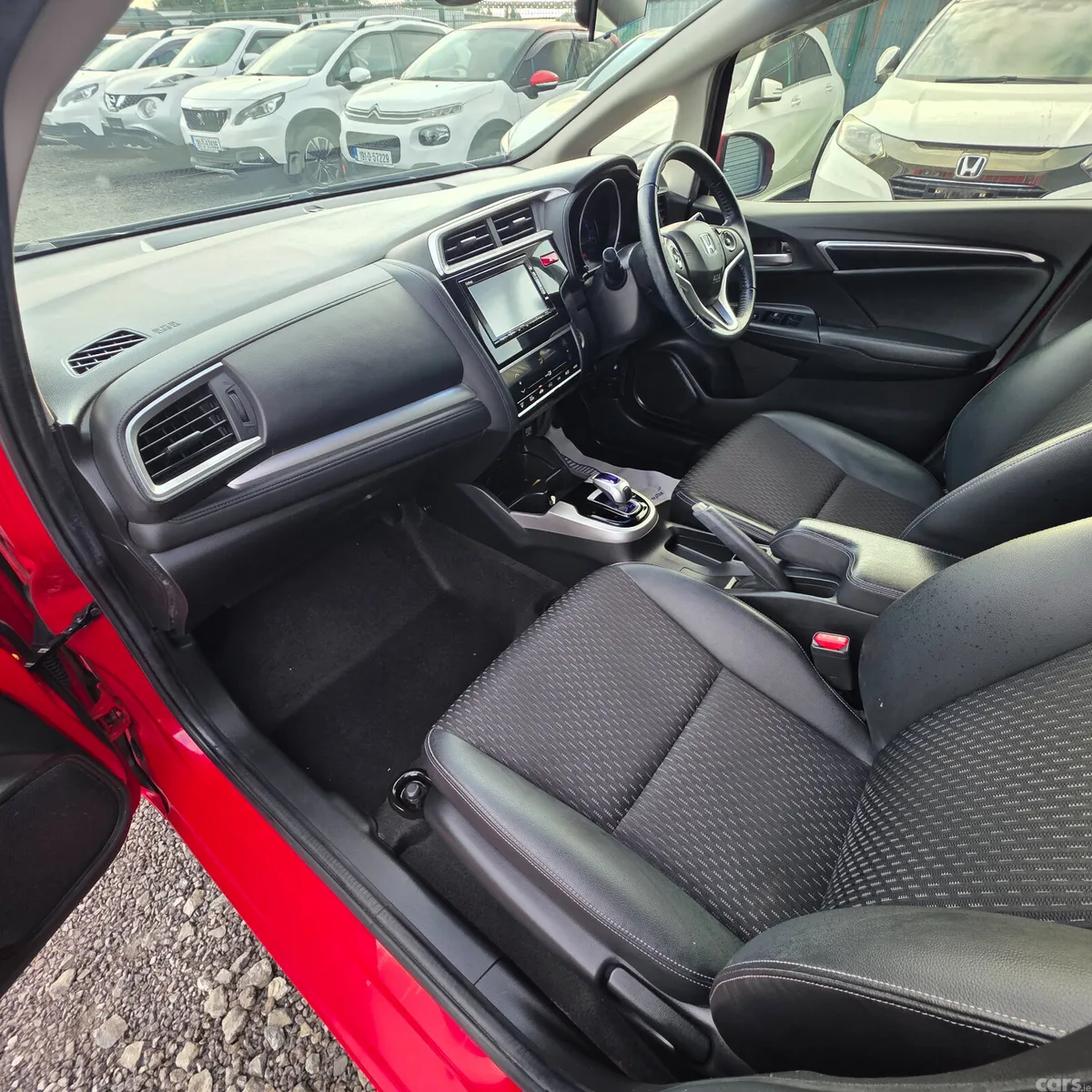 Honda Fit Hatchback, Petrol Hybrid, 2016, Red