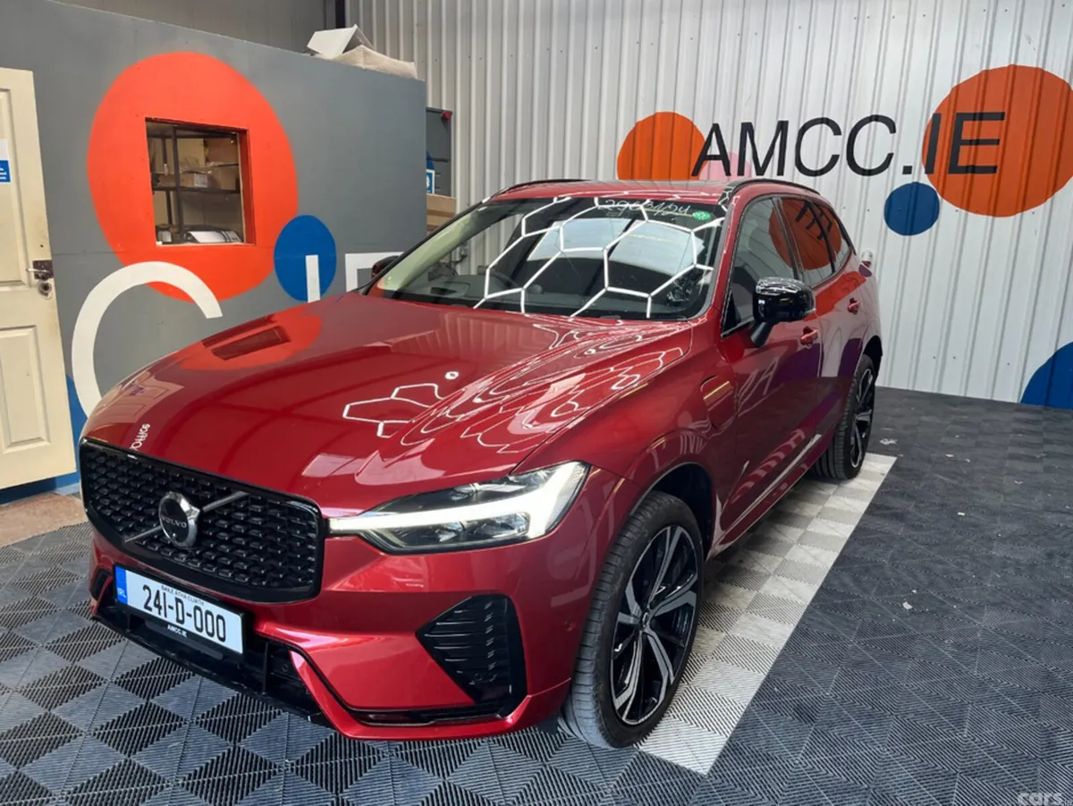Volvo XC60 SUV, Petrol Plug-in Hybrid, 2024, Red