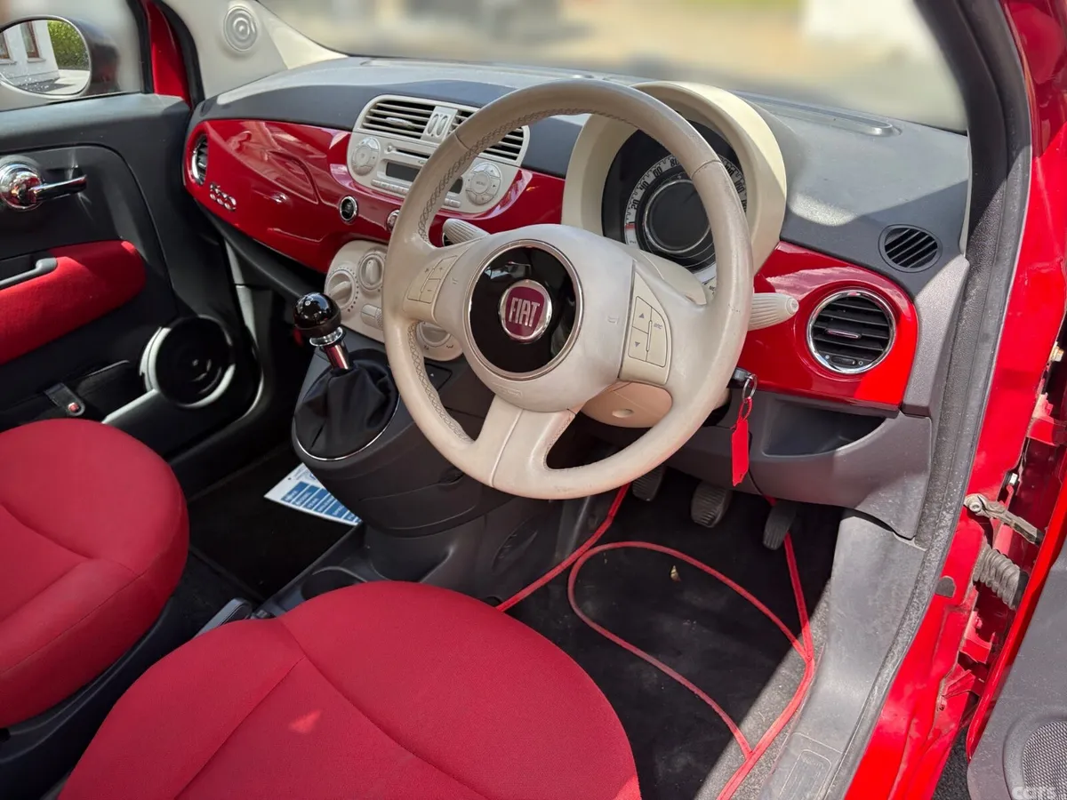 Fiat 500 Hatchback, Petrol, 2013, Red