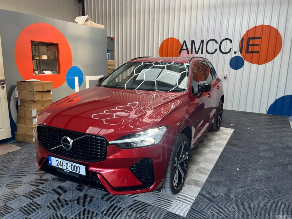 Volvo XC60 SUV, Petrol Plug-in Hybrid, 2024, Red