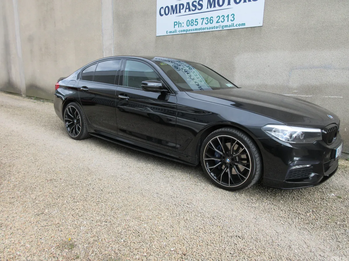 BMW 5-Series Saloon, Petrol Plug-in Hybrid, 2018, Black
