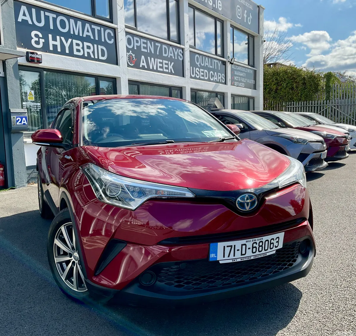 Toyota C-HR Hatchback, Petrol Hybrid, 2017, Red