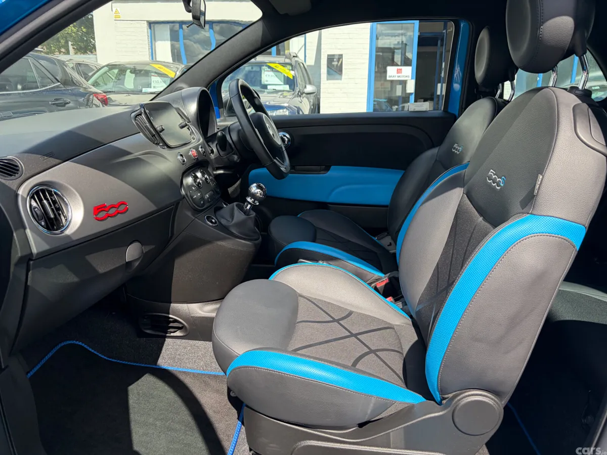 Fiat 500 Hatchback, Petrol, 2019, Blue