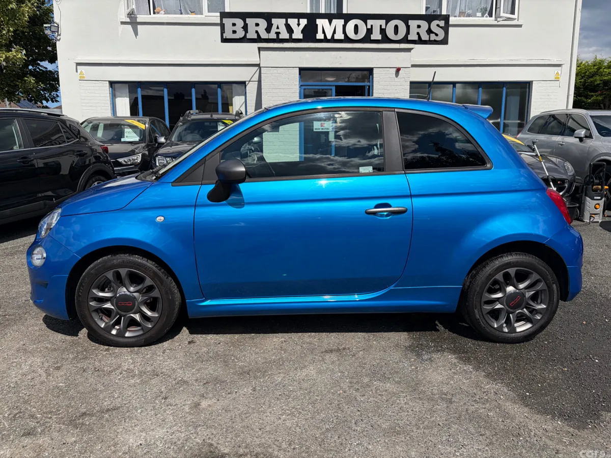 Fiat 500 Hatchback, Petrol, 2019, Blue