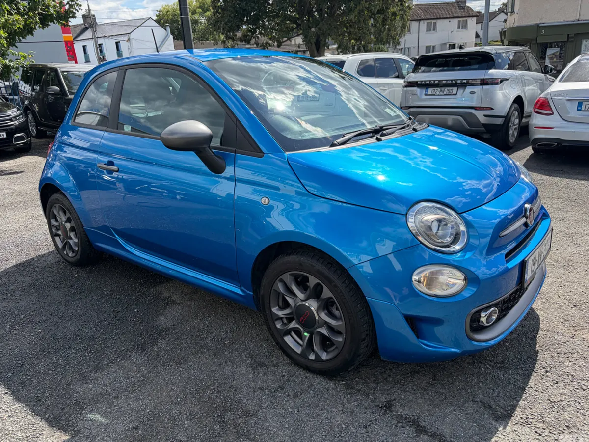 Fiat 500 Hatchback, Petrol, 2019, Blue