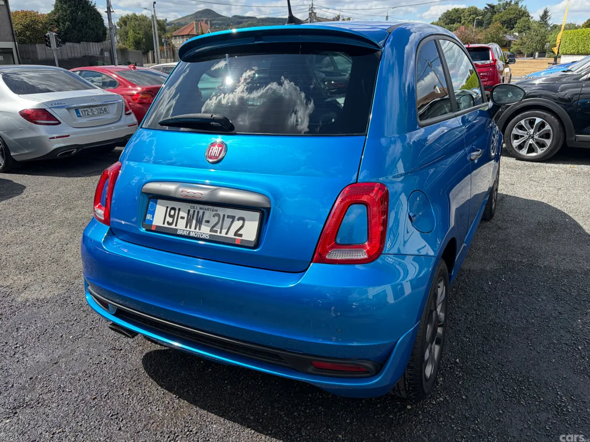 Fiat 500 Hatchback, Petrol, 2019, Blue