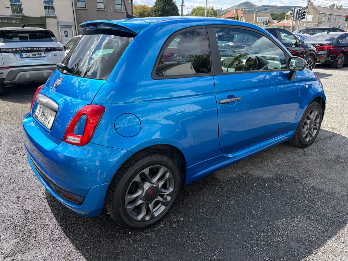 Fiat 500 Hatchback, Petrol, 2019, Blue