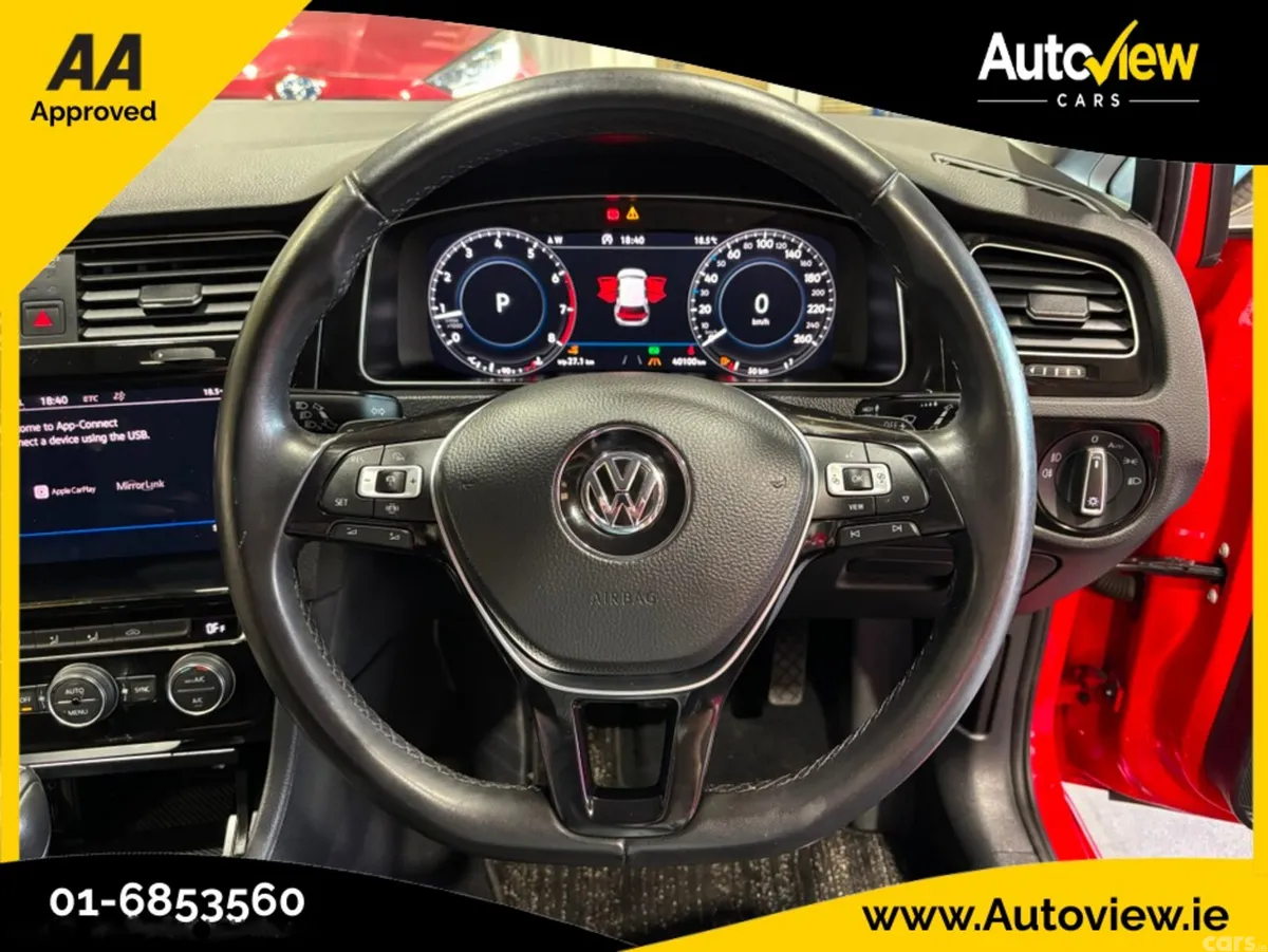 Volkswagen Golf Hatchback, Petrol, 2019, Red