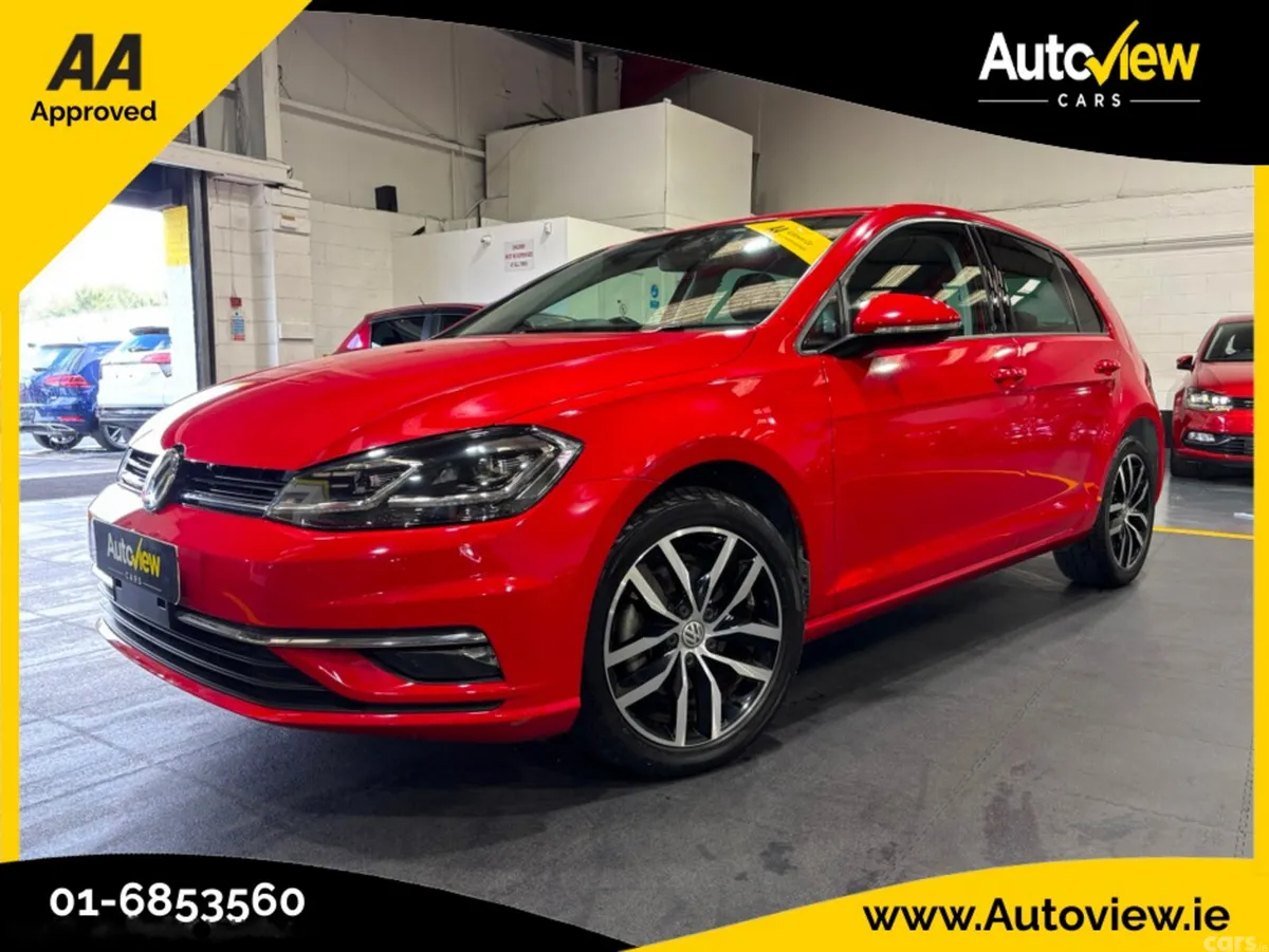 Volkswagen Golf Hatchback, Petrol, 2019, Red