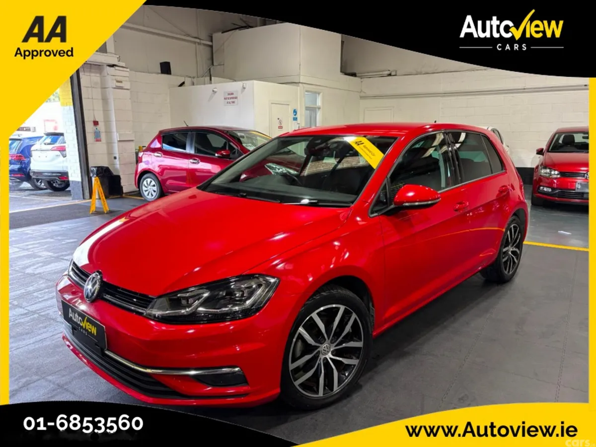 Volkswagen Golf Hatchback, Petrol, 2019, Red