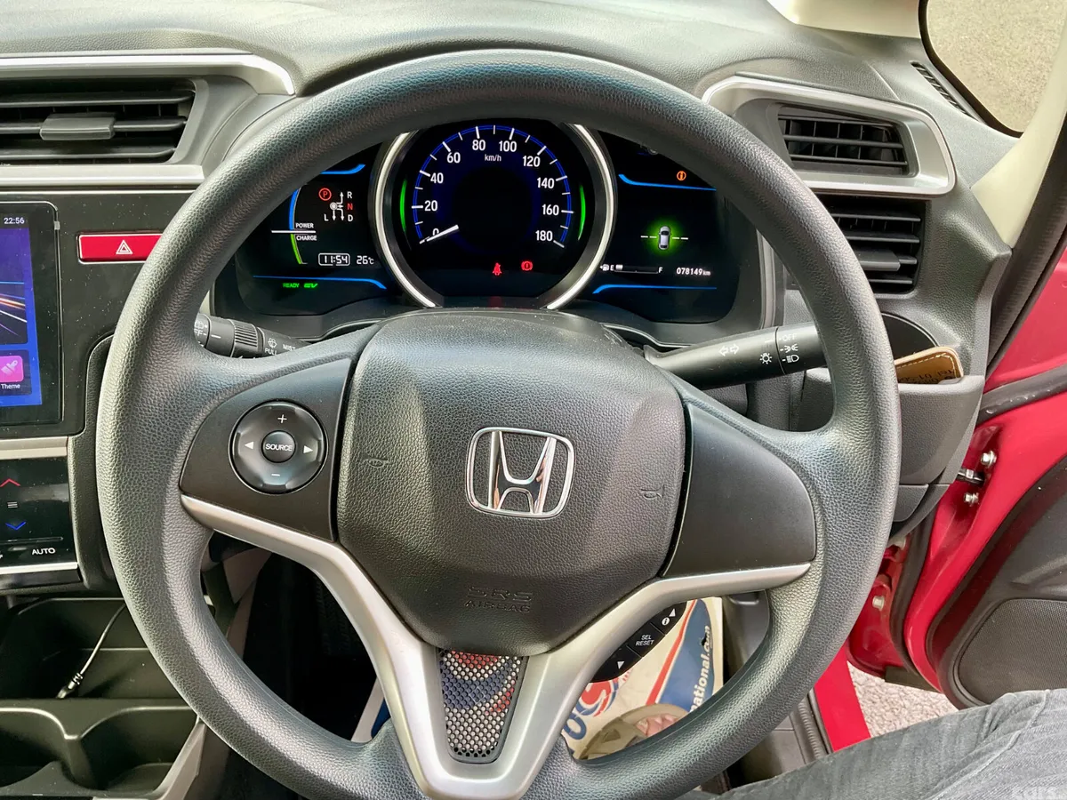 Honda Fit Hatchback, Petrol Hybrid, 2016, Red