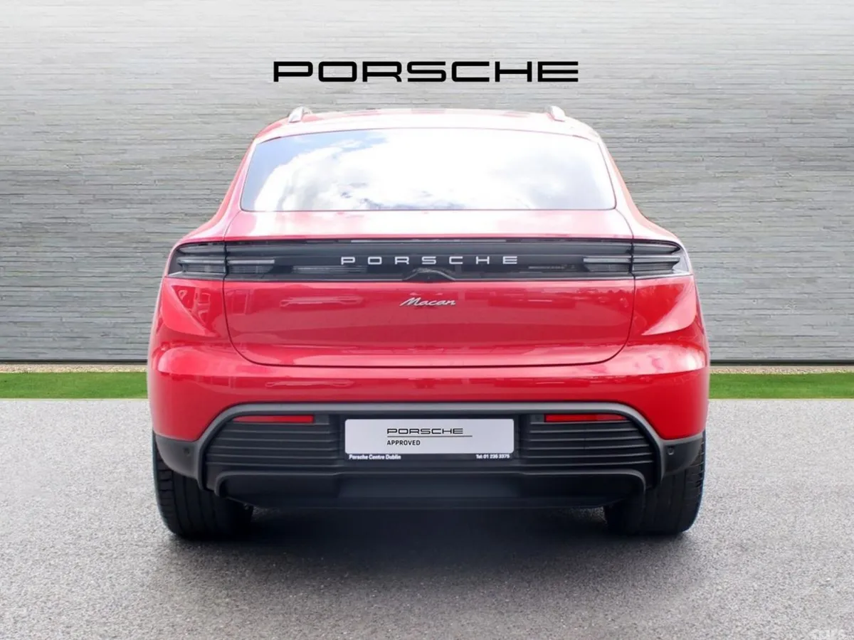 Porsche Macan SUV, Electric, 2026, Red