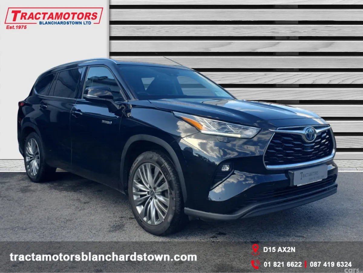 Toyota Highlander Estate, Petrol Hybrid, 2022, Black