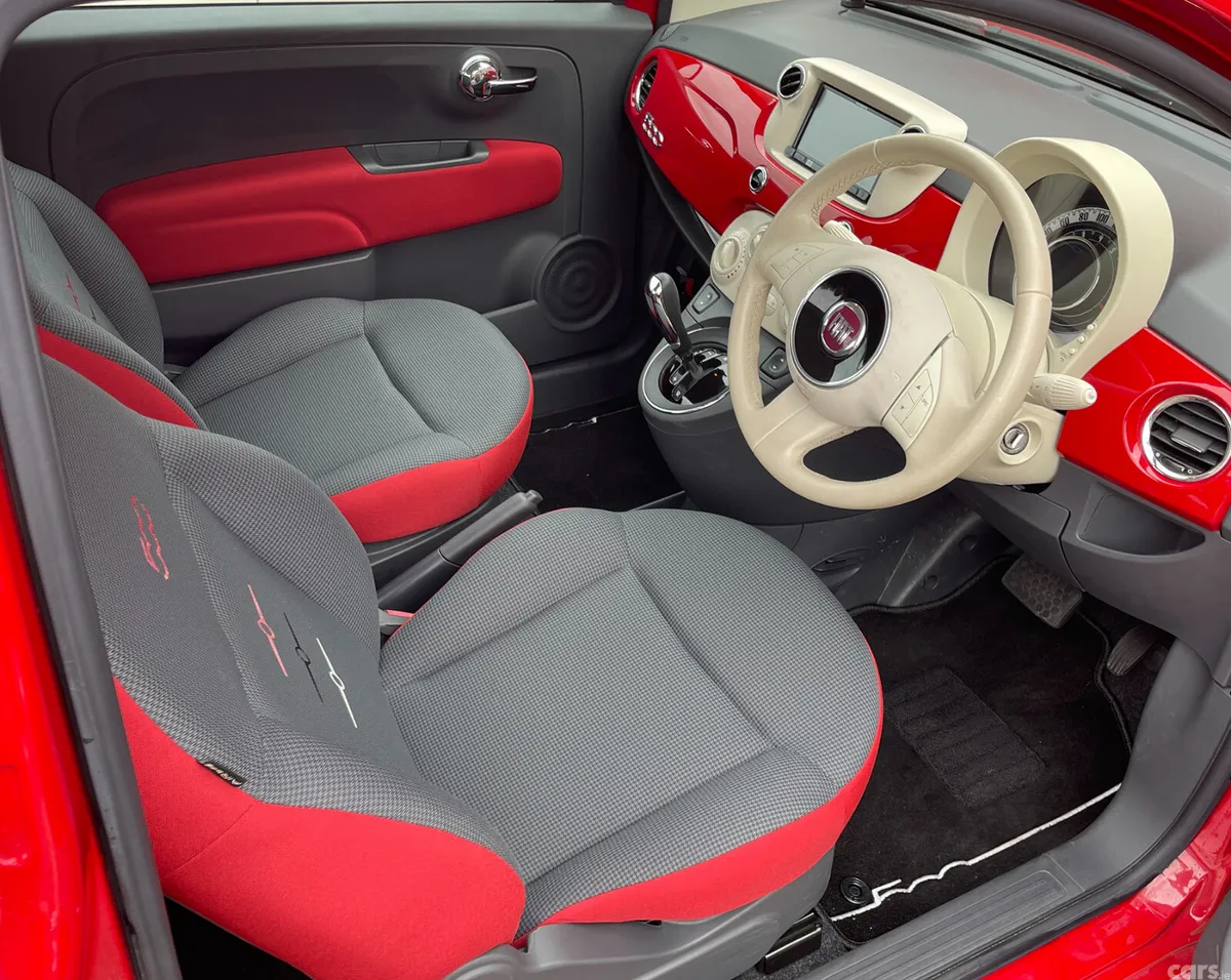 Fiat 500 Hatchback, Petrol, 2016, Red