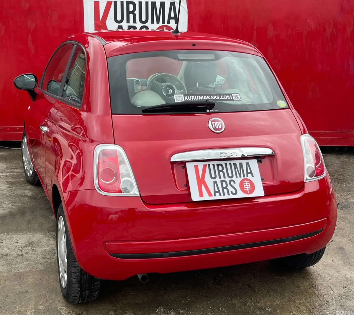 Fiat 500 Hatchback, Petrol, 2016, Red