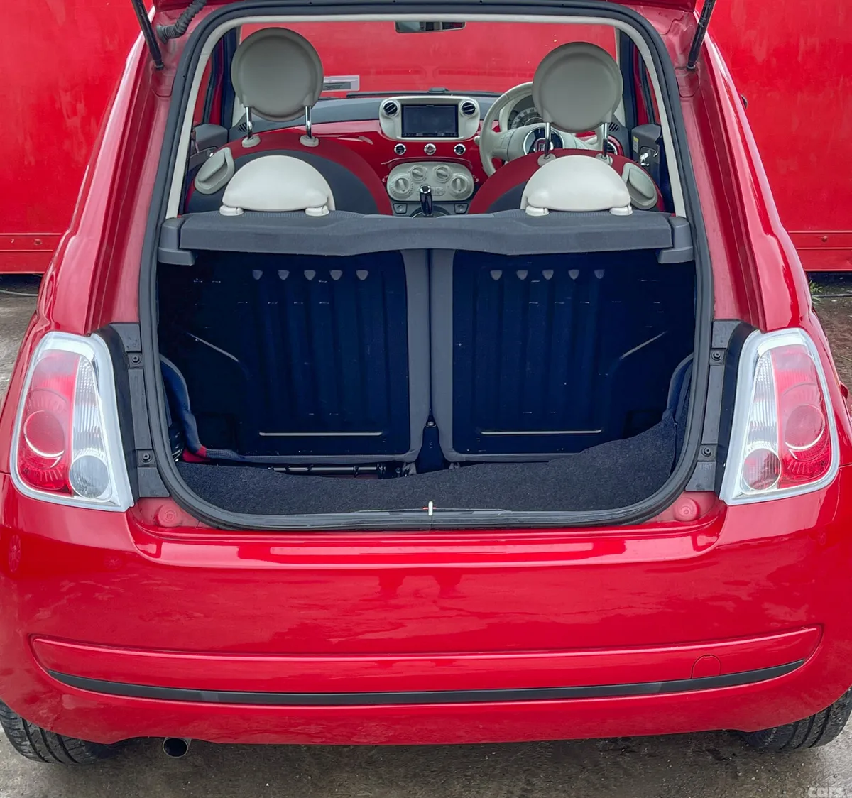 Fiat 500 Hatchback, Petrol, 2016, Red
