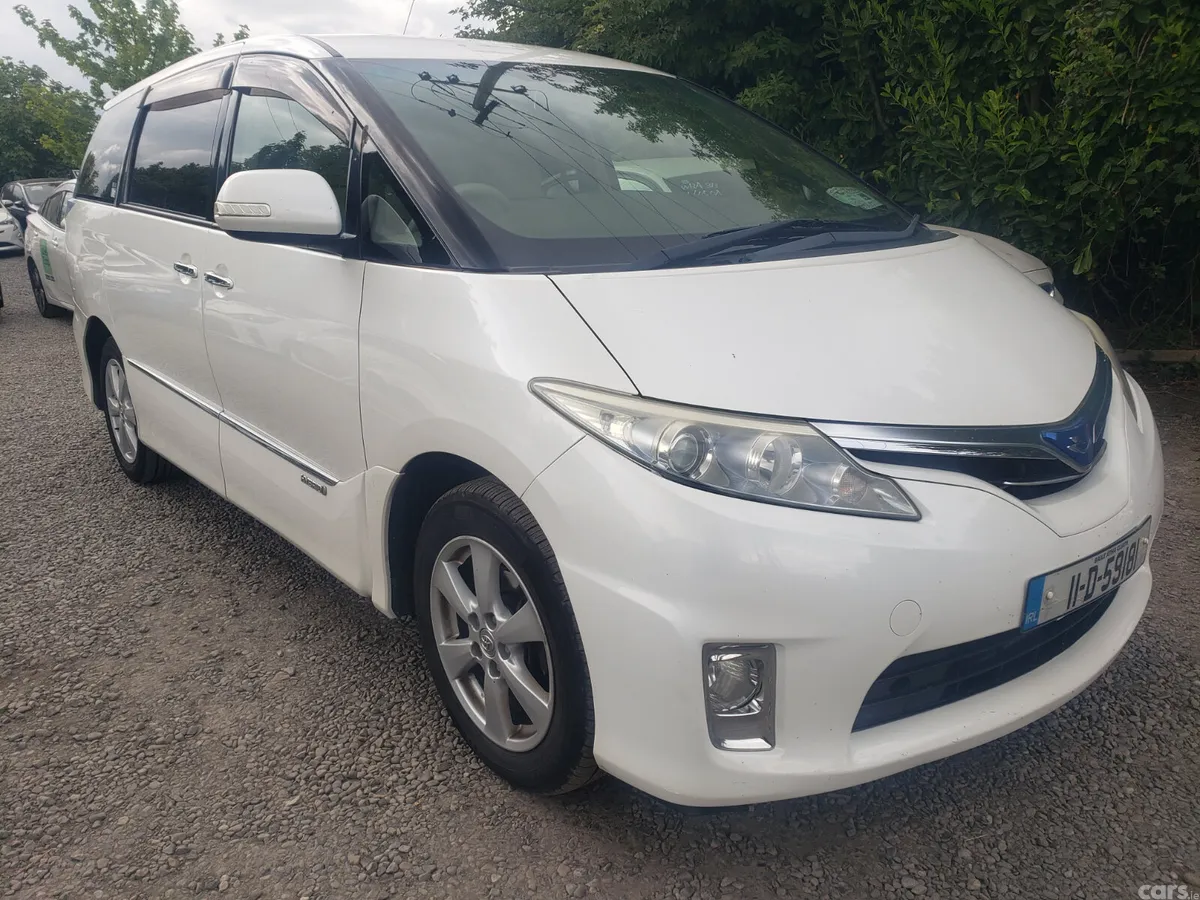 Toyota Estima MPV, Petrol Hybrid, 2011, White