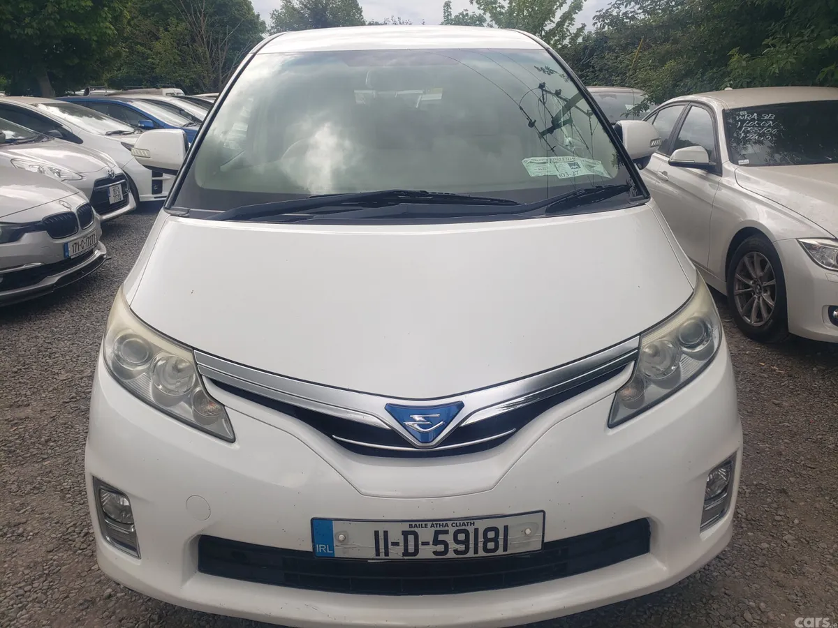 Toyota Estima MPV, Petrol Hybrid, 2011, White