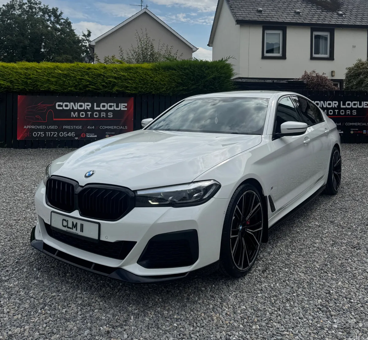 BMW 5-Series Saloon, Diesel Hybrid, 2021, White