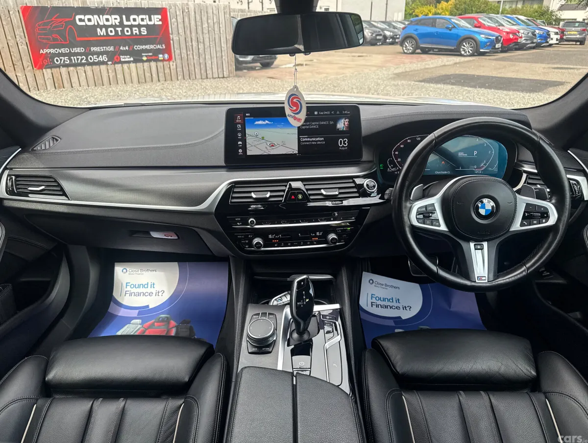 BMW 5-Series Saloon, Diesel Hybrid, 2021, White