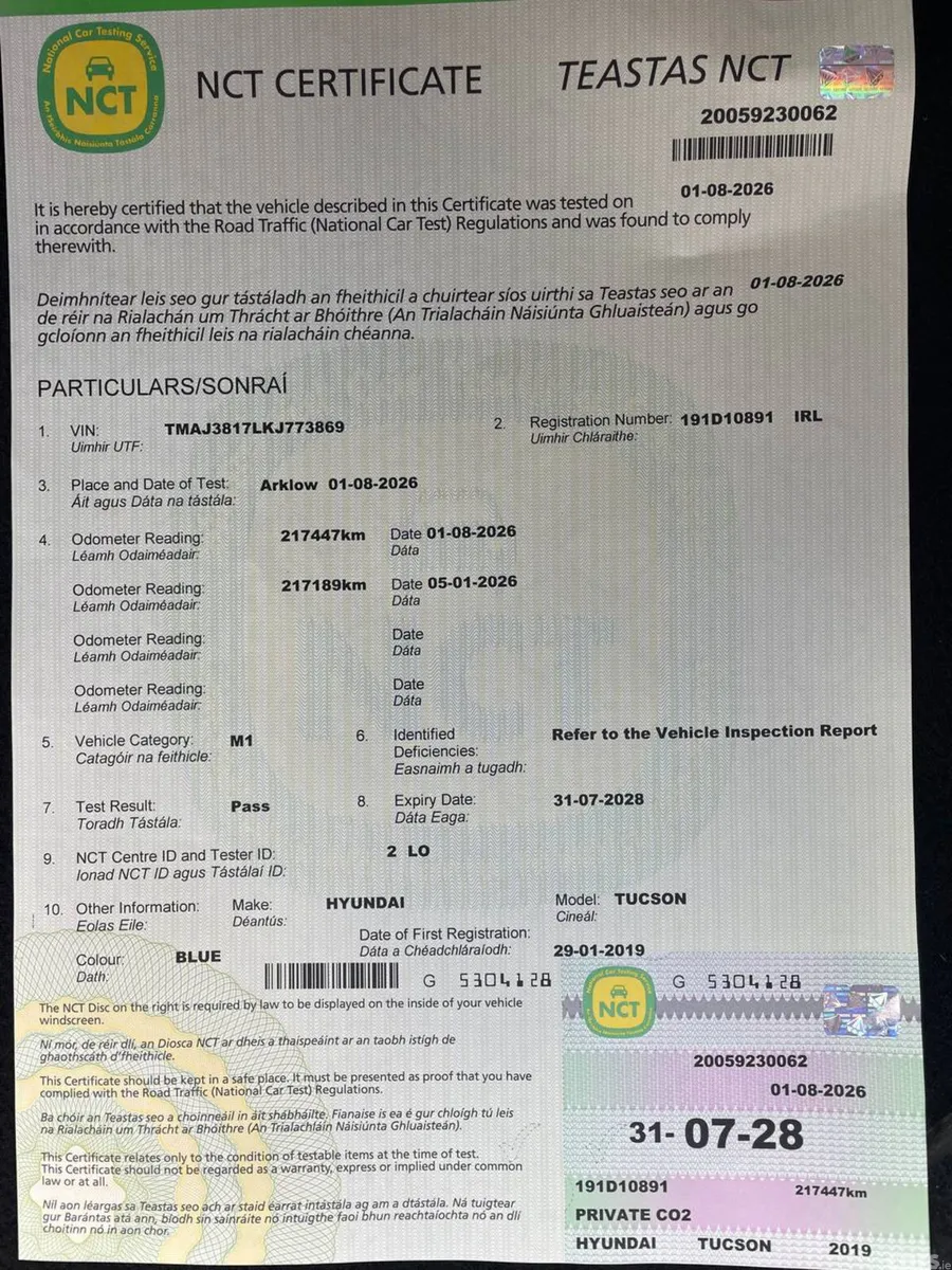Hyundai Tucson SUV, Diesel, 2019, Blue