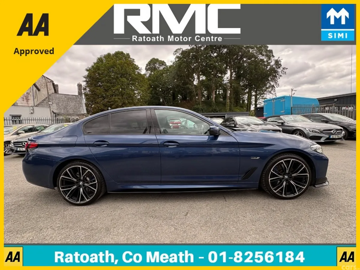 BMW 5-Series Saloon, Petrol Plug-in Hybrid, 2022, Blue