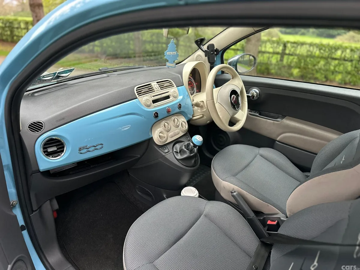 Fiat 500 Hatchback, Petrol, 2014, Blue