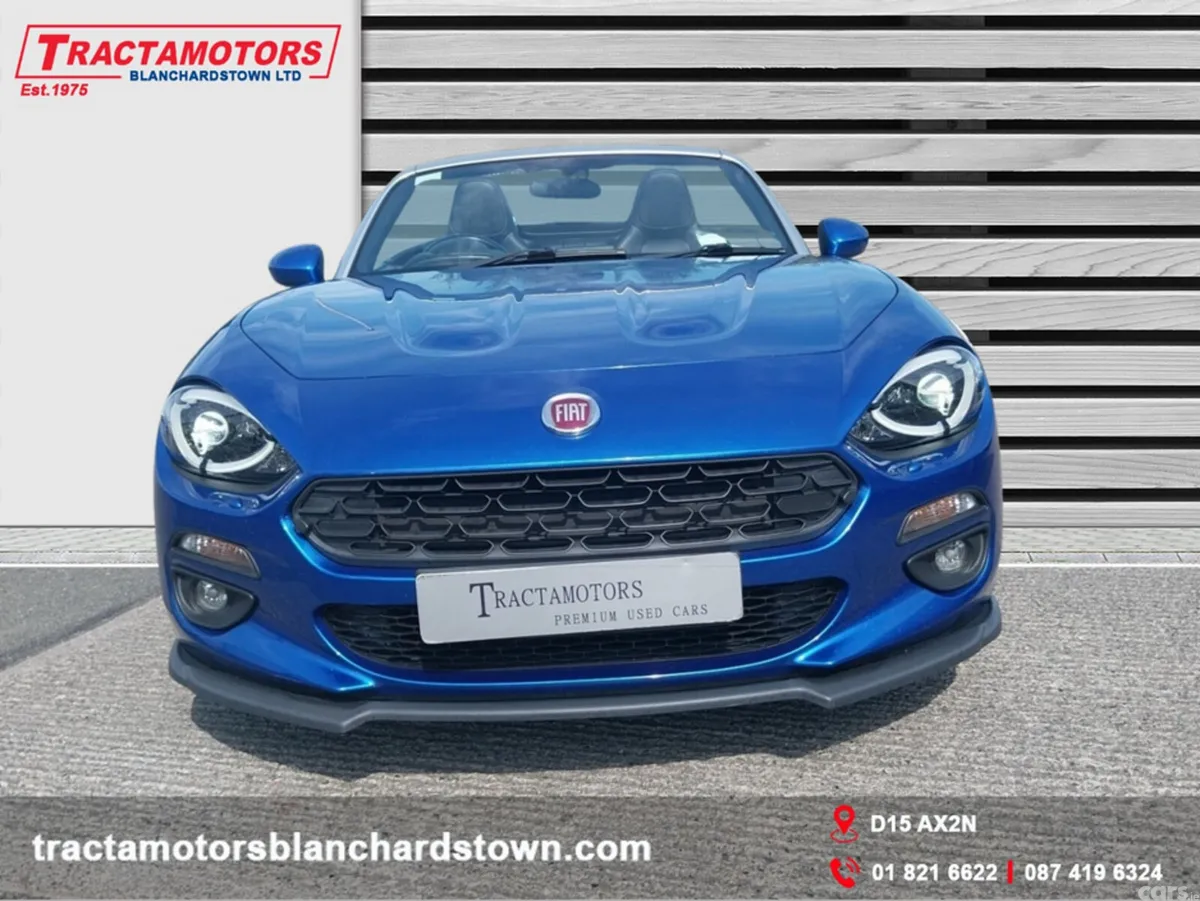 Fiat 124 Spider Convertible, Petrol, 2017, Blue