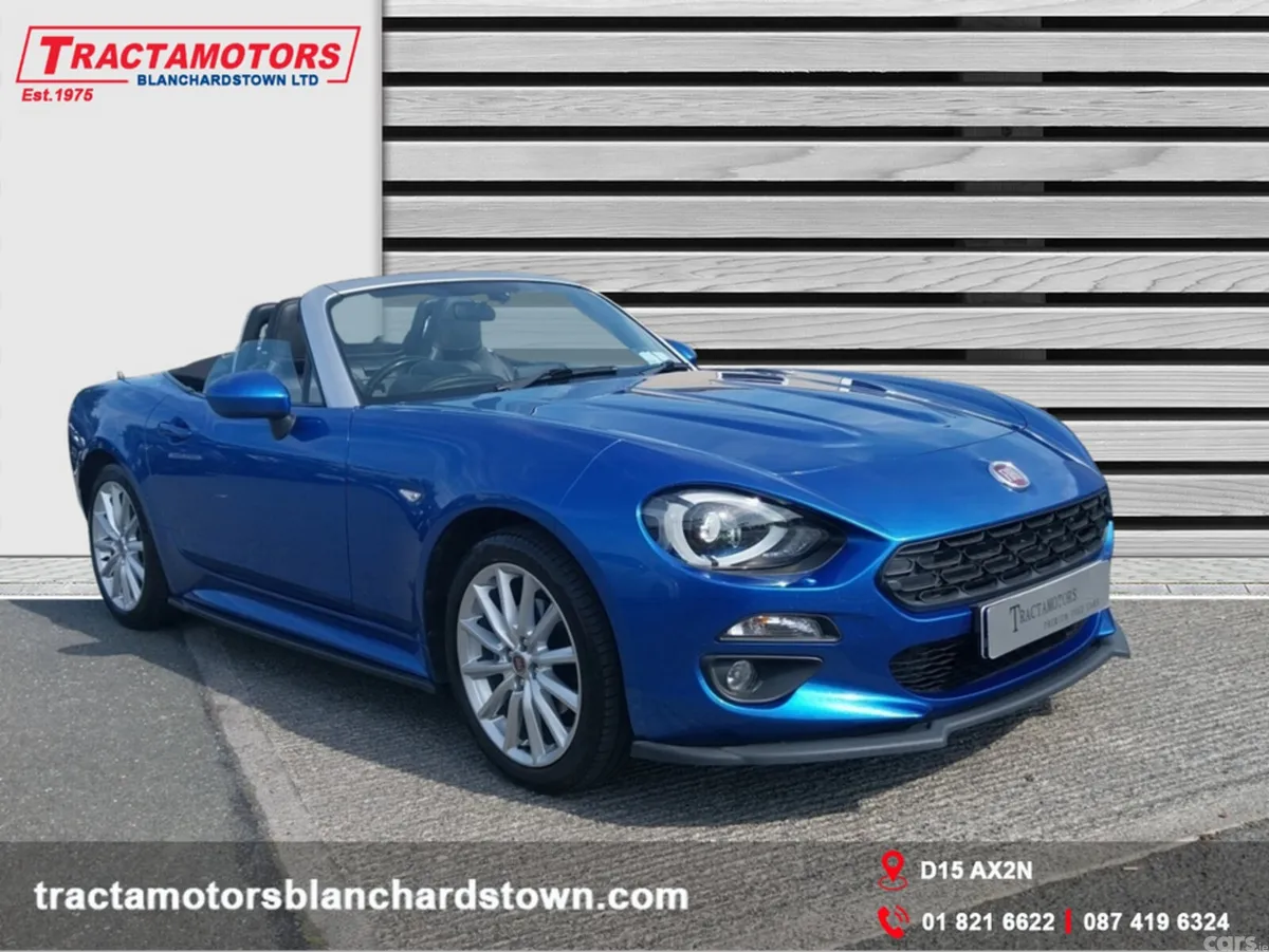 Fiat 124 Spider Convertible, Petrol, 2017, Blue